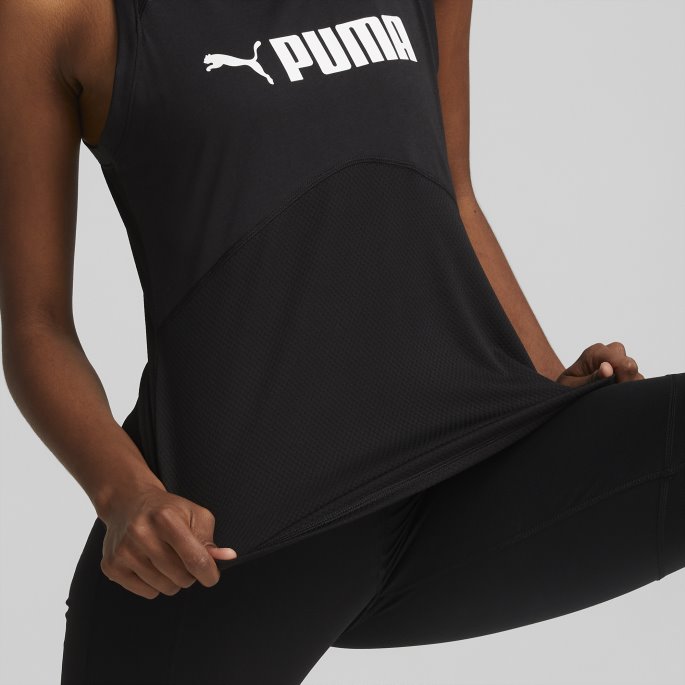 Fit Logo Treningsskjorte Damer Puma På Tilbud Svart
