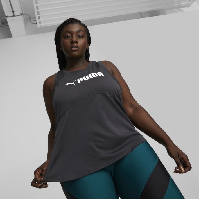 Fit Logo Treningsskjorte Damer Puma På Tilbud Svart