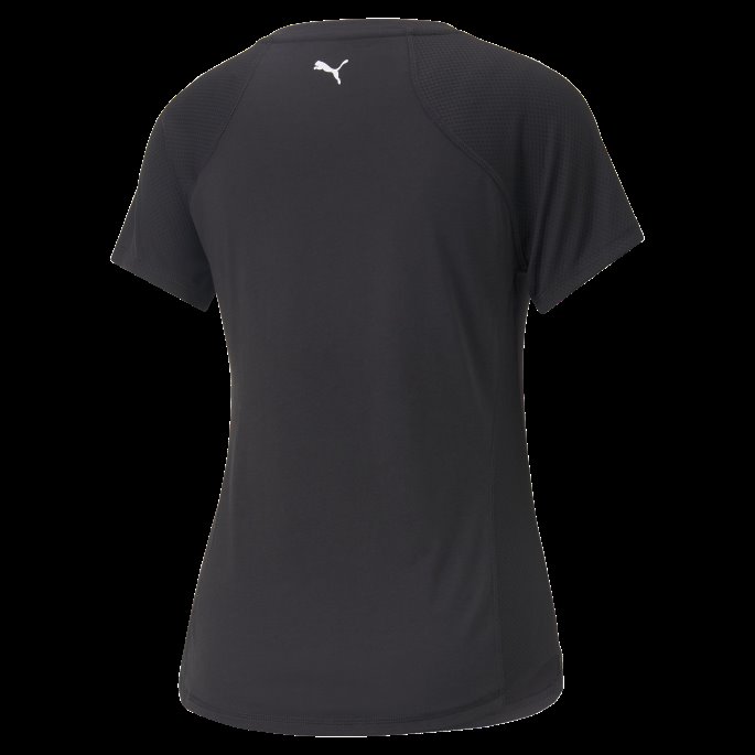 Puma På Tilbud Passer Damelogo Treningsskjorte Svart-- Hvit