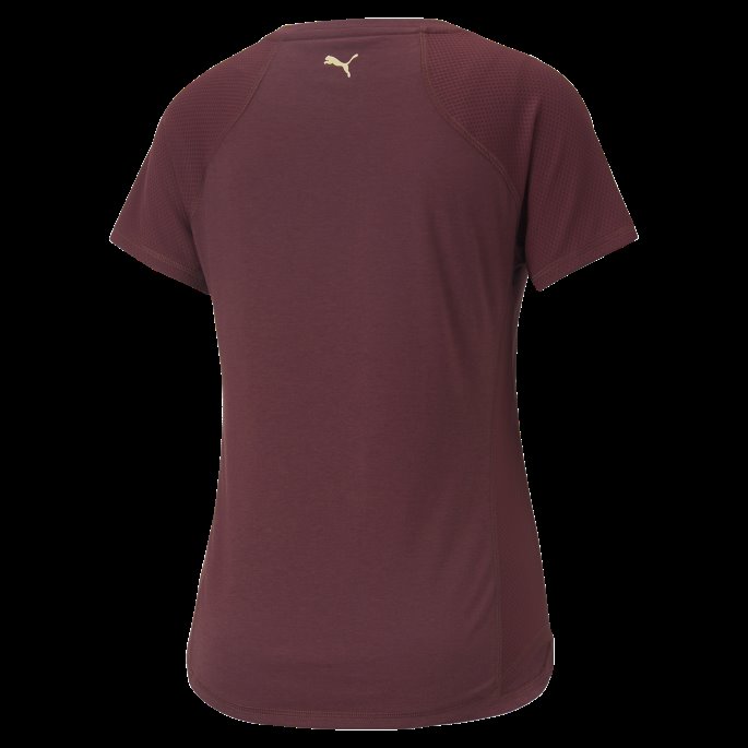 Aubergine Puma På Tilbud Passform For Kvinners Treningslogo-t-skjorte