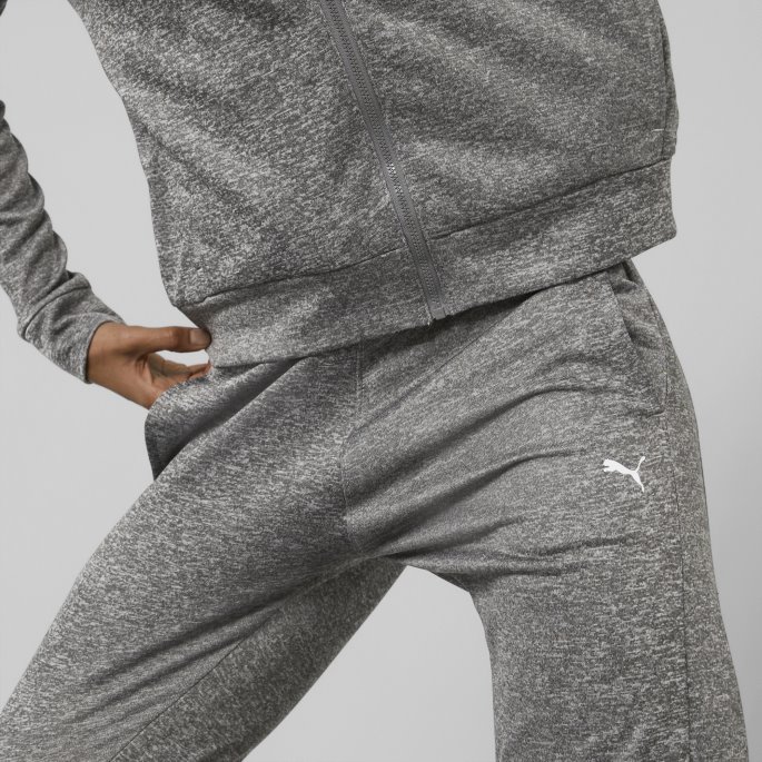 Puma På Tilbud Passer Dame Tech Strikket Trenings Joggebukse Medium Grå Lyng