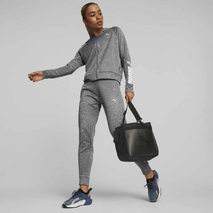 Puma På Tilbud Passer Dame Tech Strikket Trenings Joggebukse Medium Grå Lyng