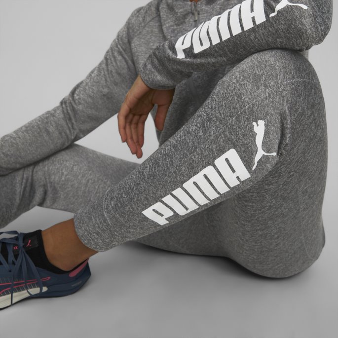 Puma På Tilbud Passer Dame Tech Strikket Trenings Joggebukse Medium Grå Lyng