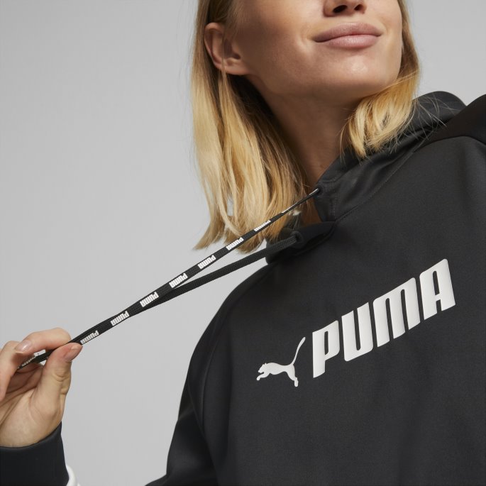 Svart Puma På Tilbud Passform Powerfleece Treningsgenser Dame