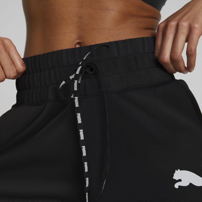 Puma På Tilbud Fit Tech Strikket 3" Treningsshorts For Kvinner Svart