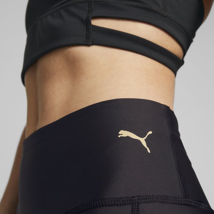 Passform Eversculpt Logo Høy Midje 7-8 Treningsleggings Kvinner Puma På Tilbud Svart