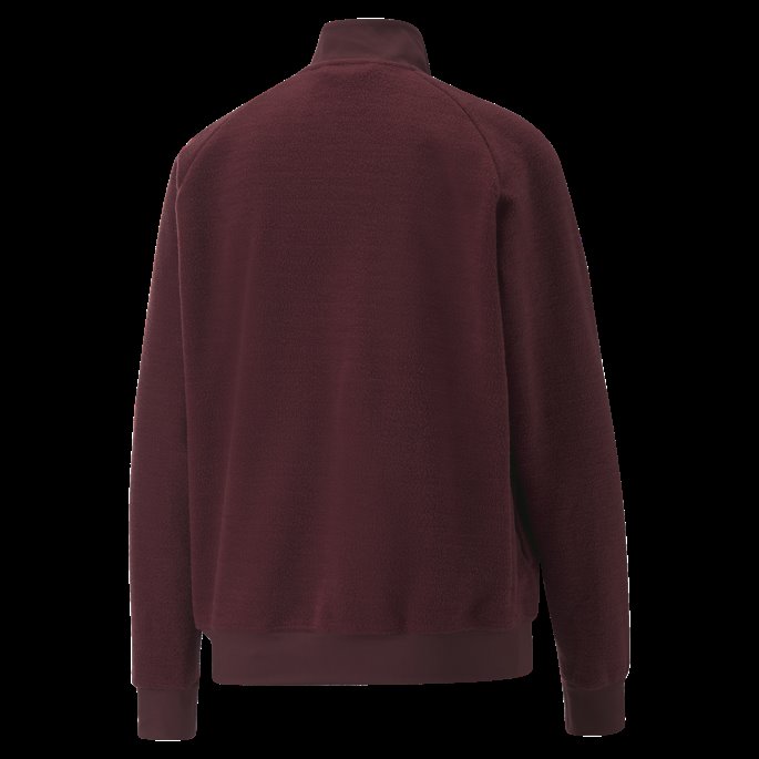 Fit Sherpa Treningsjakke Dame Aubergine-team Gold Puma På Tilbud