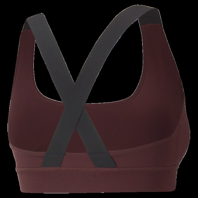 Fit Mid Impact Trenings-BH Kvinner Puma På Tilbud Aubergine-metallic Puma På Tilbud