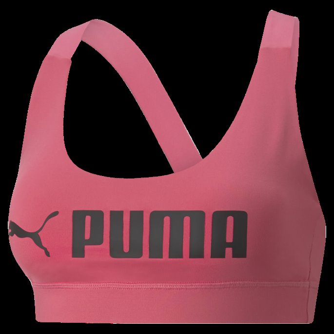 Fit Mid Impact Trenings-bh Kvinner Puma På Tilbud Solnedgang Rosa