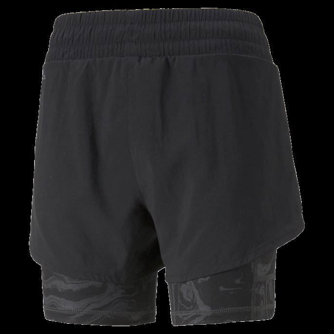 Black Run 2-i-1 Vevde Løpeshorts For Kvinner Puma På Salg