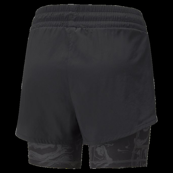 Black Run 2-i-1 Vevde Løpeshorts For Kvinner Puma På Salg