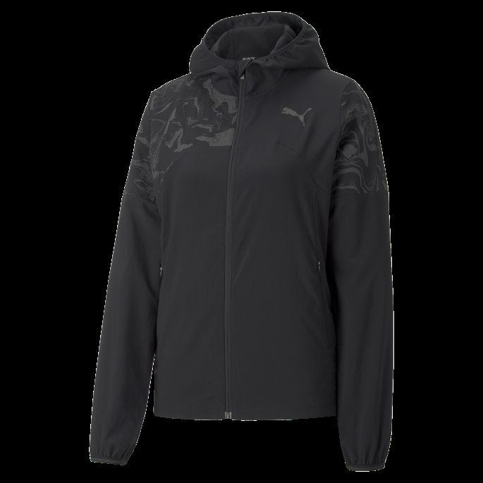 Puma På Tilbud Q4 Vevd Løpejakke Dame Sort
