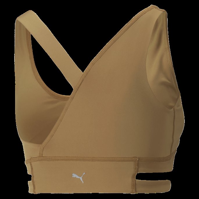 Desert Tan Puma På Tilbud Mid Impact Fashion Luksus Trenings-bh For Kvinner