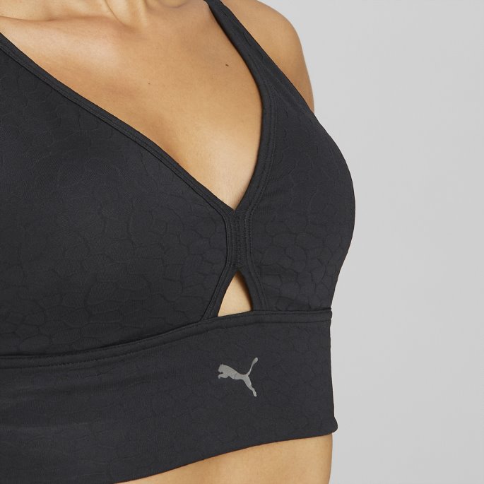 Puma På Tilbud Svart Feilfri Mid Impact Sports-bh For Kvinner
