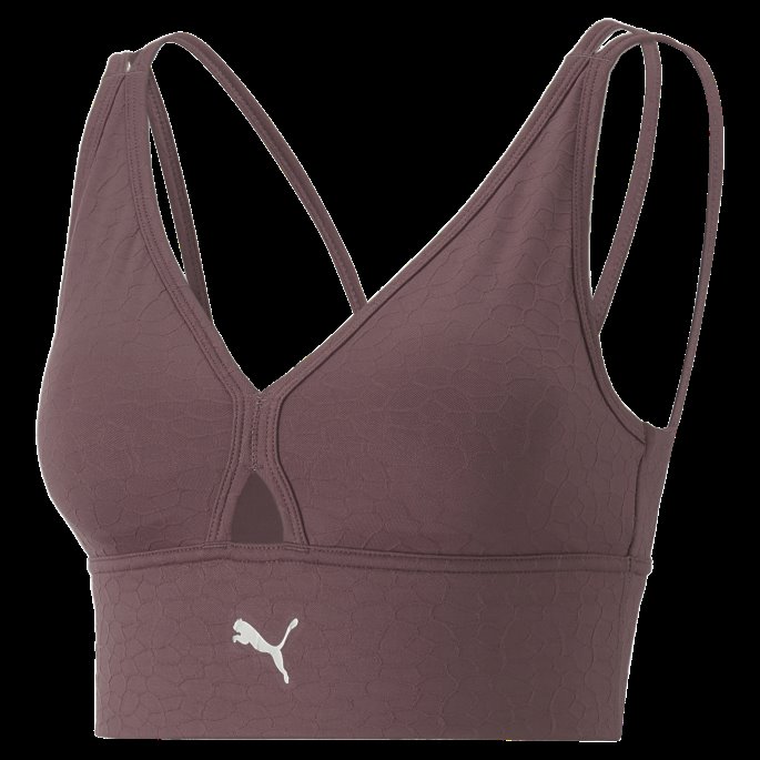 Puma På Tilbud Dusty Plum Mid Impact Feilfri Trenings-bh Kvinner