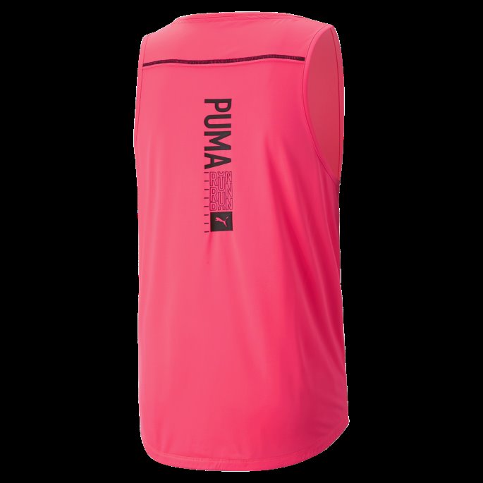 Sunset Glow Puma På Salg Run Logo Running Singlet Menn