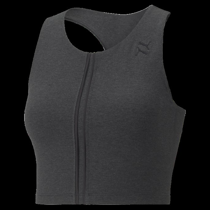 Svart Utåndingstrening Kvinners Cut Out Crop Top Puma På Salg