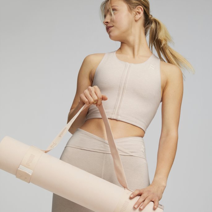 Pust Ut Klipp Ut Studio Trening Crop Top Kvinner Rosenkvarts Lyng Puma På Salg