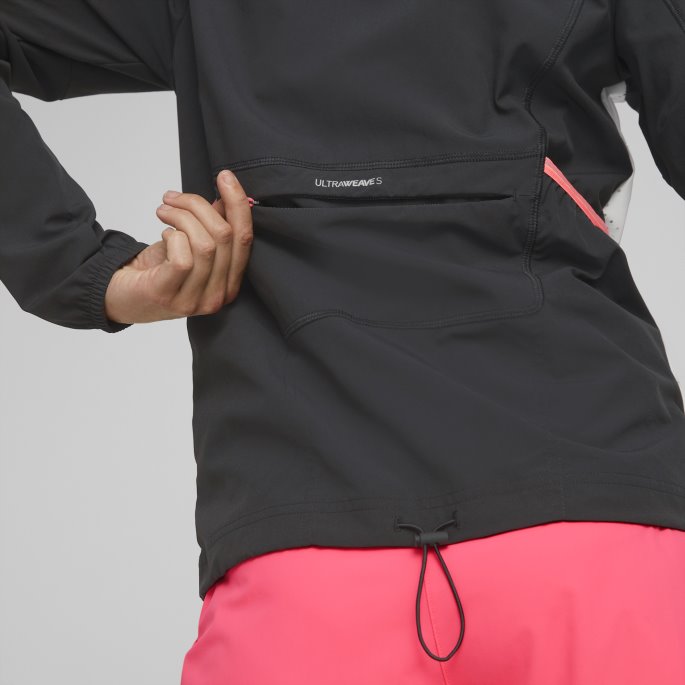Run Ultraweave S Vevd Løpejakke Dame Svart-hvit Puma På Salg