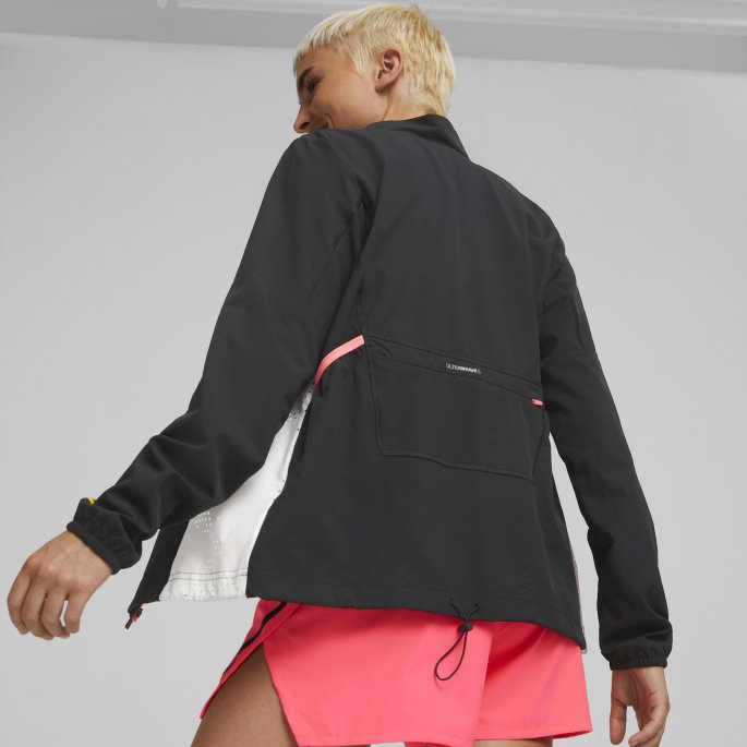 Run Ultraweave S Vevd Løpejakke For Kvinner Puma På Tilbud Svart-hvit