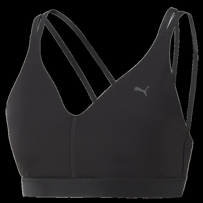 Puma På Tilbud Svart Low Impact Elite Strappy Trenings-BH For Kvinner