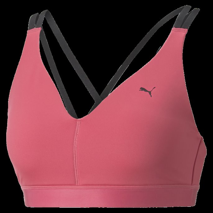 Solnedgang Rosa Puma På Tilbud Low Impact Elite Strappy Treningsbh Kvinner