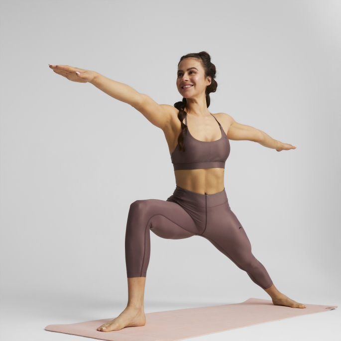 Puma På Tilbud Støvete Plomme Studio Ultrabare Strappy Trenings-bh Kvinner