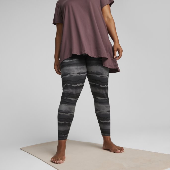 Black-geo Print Studio Your Move Printed Treningsleggings For Kvinner Puma På Tilbud