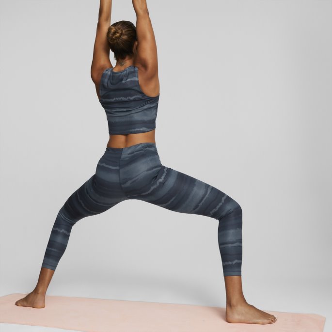 Marine Blue-geo Print Studio Your Move Printed Training Leggings Kvinner Puma På Tilbud