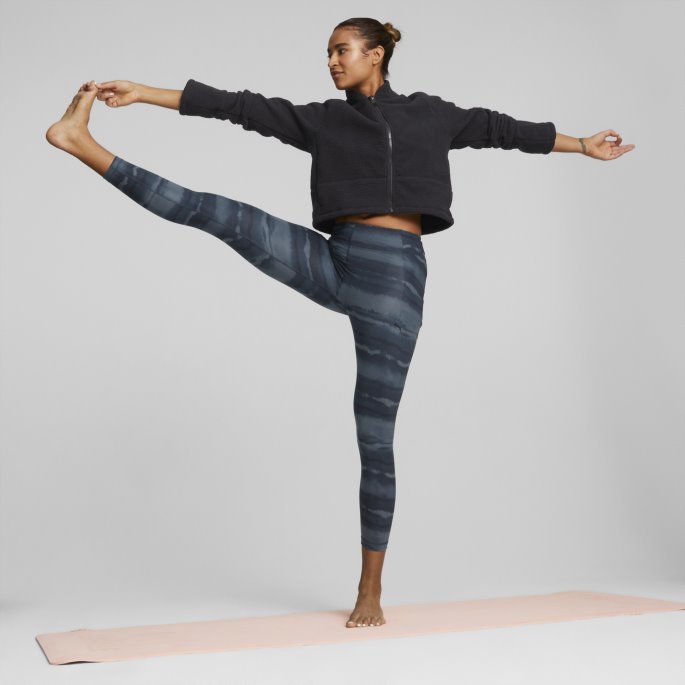 Marine Blue-geo Print Studio Your Move Printed Training Leggings Kvinner Puma På Tilbud