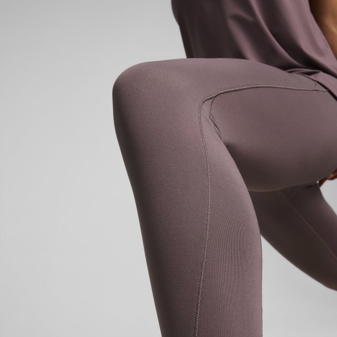 Støvete Plomme Studio Yogini Cross Treningsleggings I Full Lengde Kvinner Puma På Tilbud