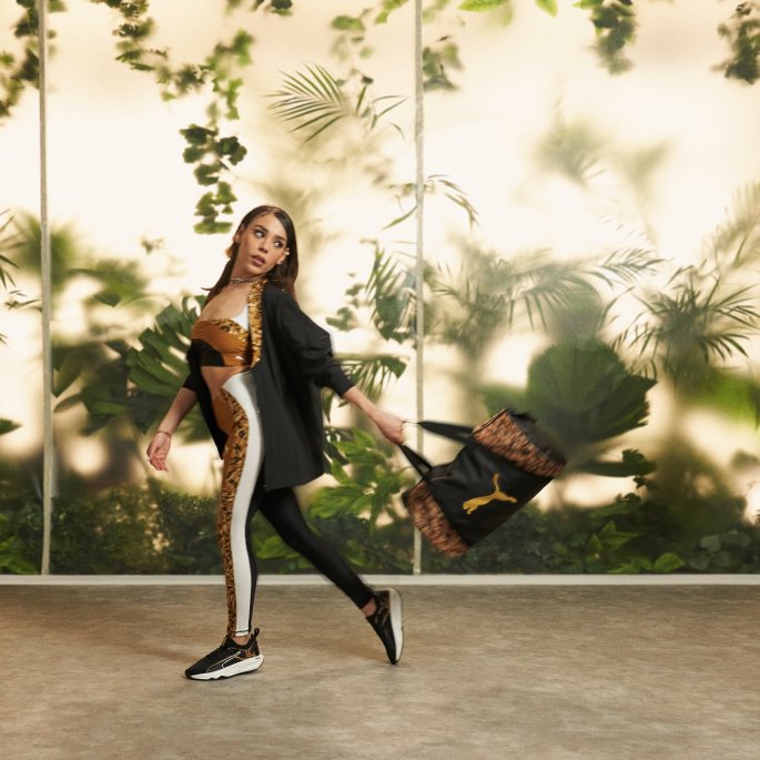 Puma På Tilbud Svart Safari Glam Treningsjakke For Kvinner