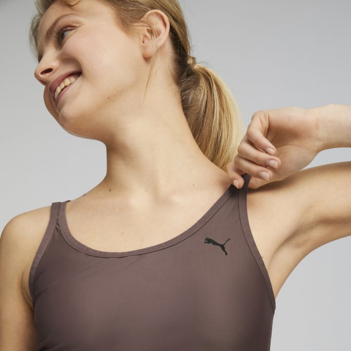 Støvete Plomme Studio Ultrabare Strappy Kvinners Trening Crop Top Puma På Salg