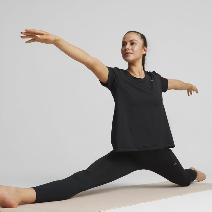 Puma På Salg Studio Trend Trening T-skjorte Kvinner Svart