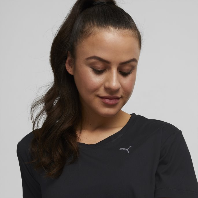 Puma På Salg Studio Trend Trening T-skjorte Kvinner Svart