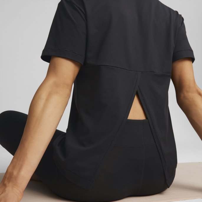 Puma På Salg Studio Trend Trening T-skjorte Kvinner Svart