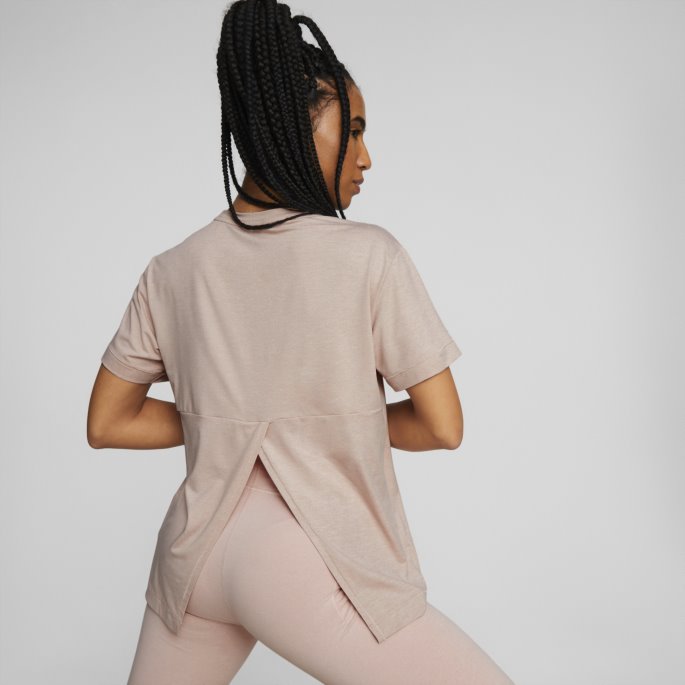 Studio Trend Trening T-skjorte Kvinner Puma På Tilbud Rosenkvartslyng