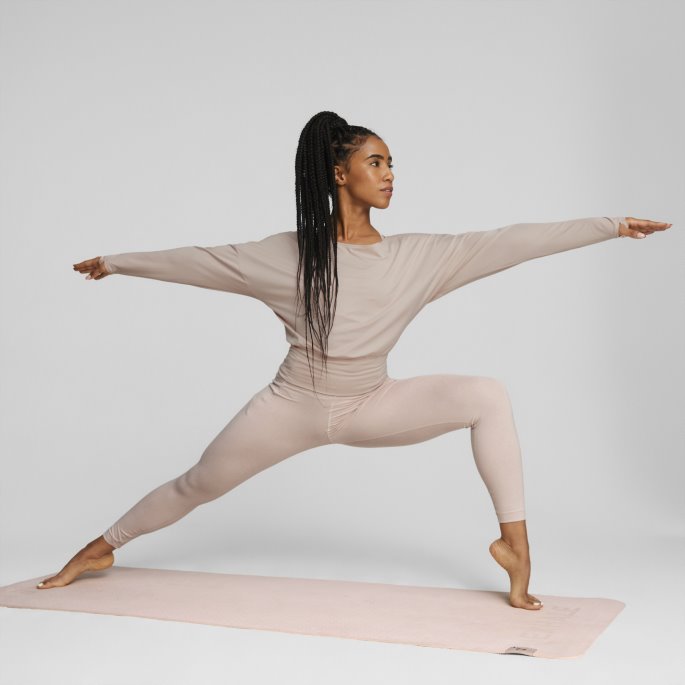 Studio Yogini Lite Langermet Treningsgenser Dame Rose Quartz Puma På Tilbud