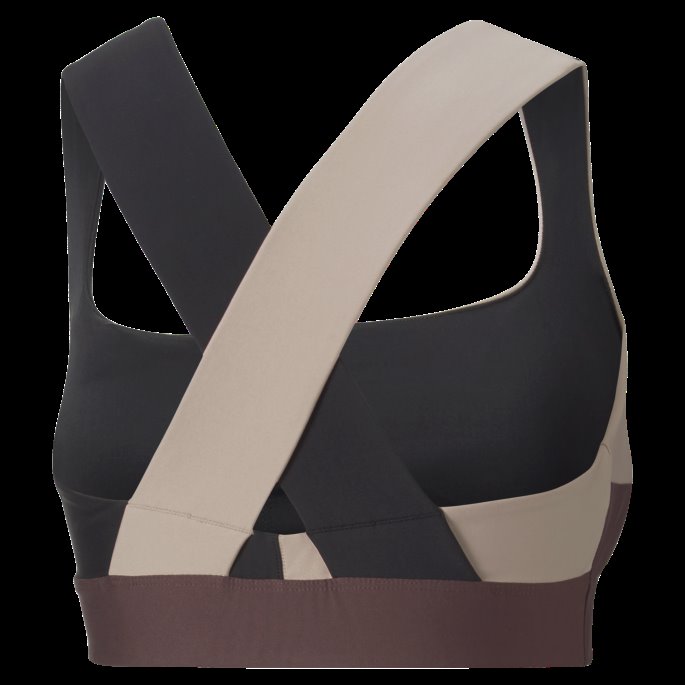 Puma På Tilbud Støvete Plommerosa Kvartstrykk Mid Impact Safari Glam Sports-bh For Kvinner