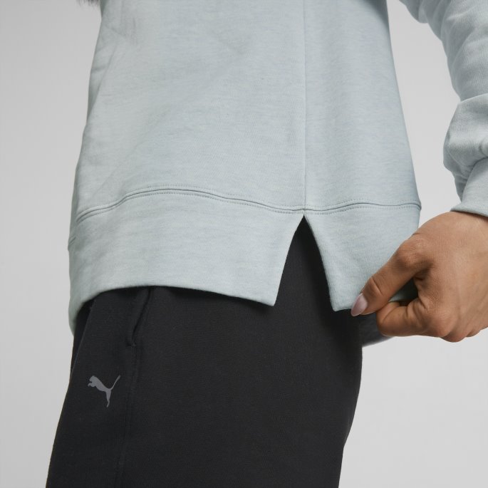 Platinagrå Lyng Studio Fleece Trenings-hettegenser For Kvinner Puma På Tilbud