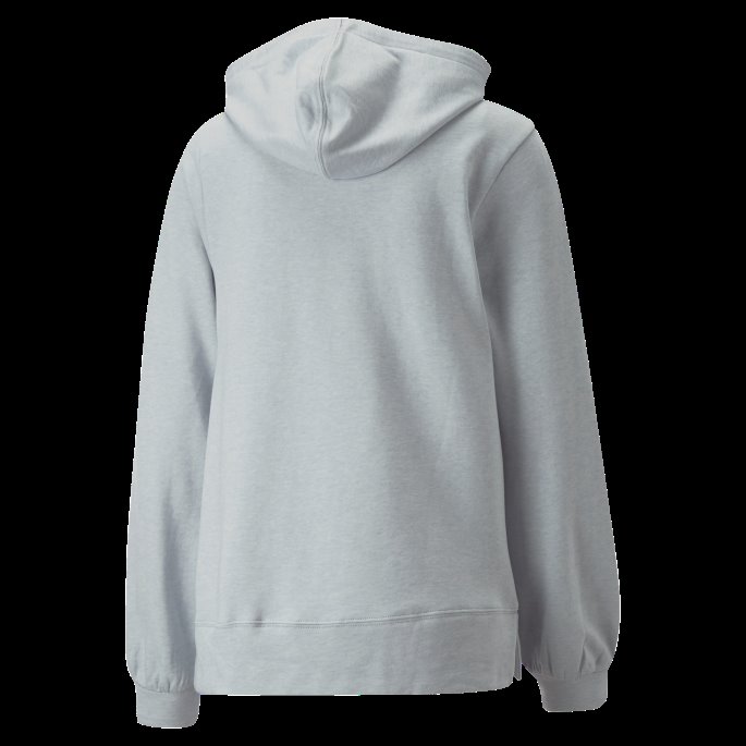 Platinagrå Lyng Studio Fleece Trenings-hettegenser For Kvinner Puma På Tilbud