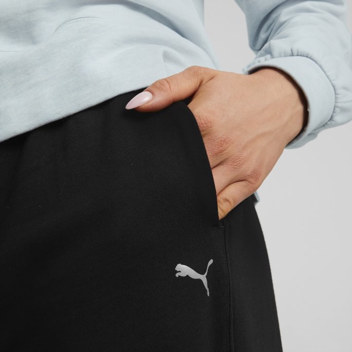 Puma På Tilbud Svart Studio Fleece Treningsbukser Kvinner