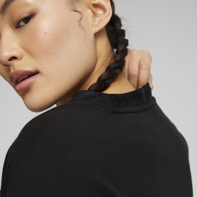Puma På Tilbud Safari Glam Crew Treningsgenser Dame Svart
