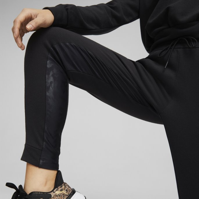 Svart Safari Glam Trening Jogger For Kvinner Puma På Tilbud