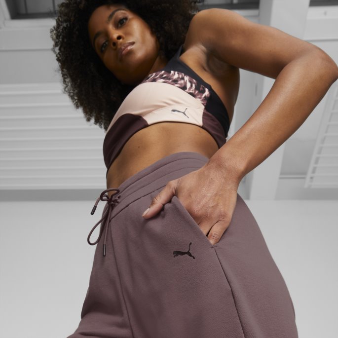 Safari Glam Dame Trening Jogger Puma På Tilbud Støvete Plomme