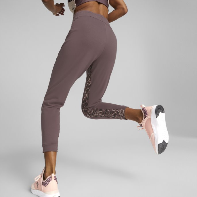 Safari Glam Dame Trening Jogger Puma På Tilbud Støvete Plomme