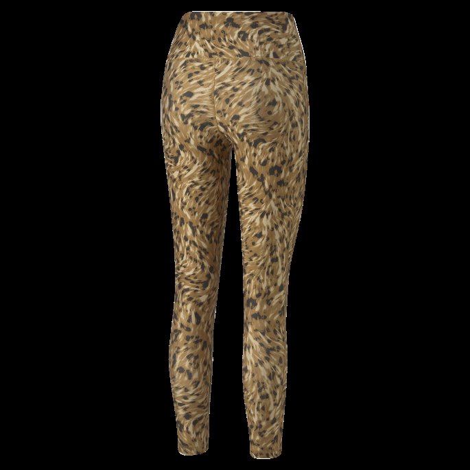 ørkenbrun-pels Ekte Print Safari Glam Høy Midje 7-8 Kvinner Treningsleggings Puma På Salg