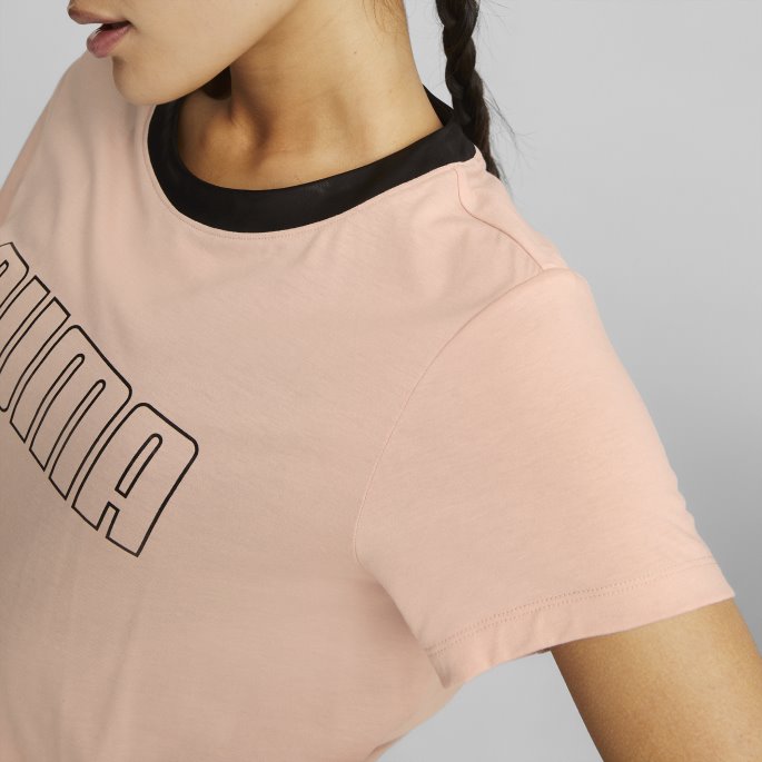 Rose Quartz Puma På Tilbud Safari Glam Kortermet Treningsskjorte For Kvinner
