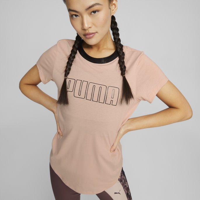 Puma På Tilbud Rosenkvarts Safari Glam Kortermet Treningsskjorte For Kvinner