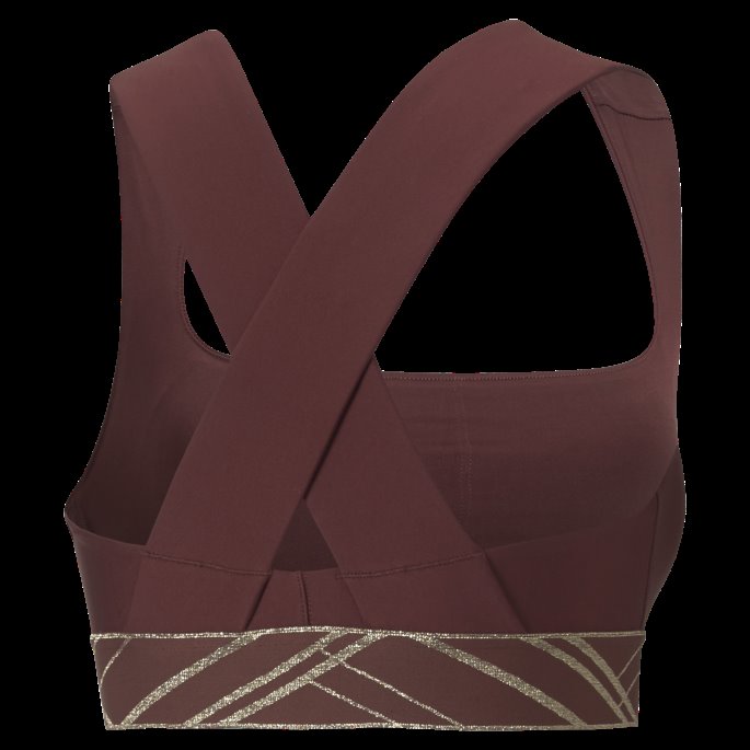 Puma På Tilbud Aubergine-deco Glam Mid Impact Deco Glam Trenings-bh Kvinner